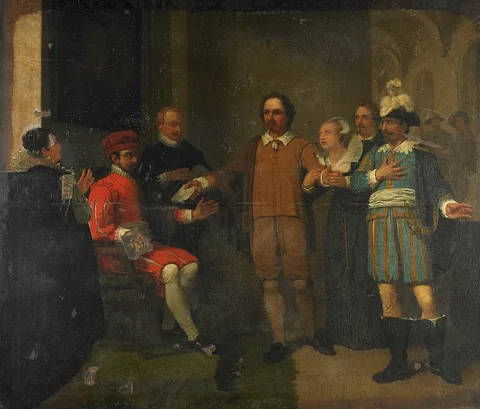 Jan Willem Pieneman, Jacob Simonsz de Rijk Secures from Spanish Governor-General Requesens the Release of Marnix van Sint Aldegonde