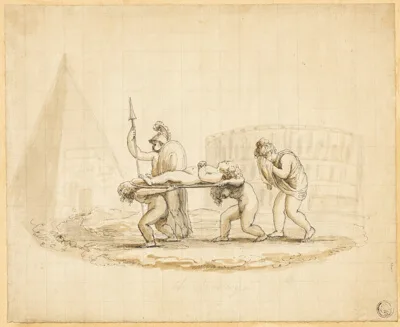 Diana Beauclerk, Putti Enacting Roman Funeral Procession