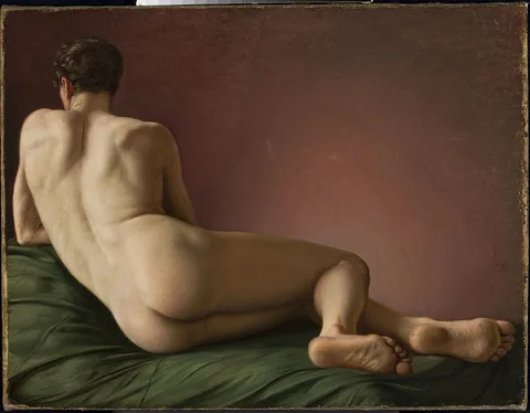 Aleksander Lesser, Nude of the back of a reclining man
