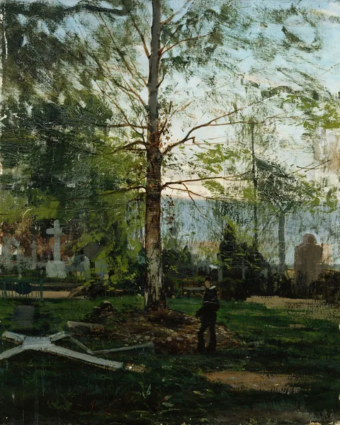 Victor Westerholm, Werner Holmberg's Graveside