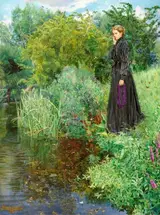 John Byam Liston Shaw, Boer War, 1900 - 1901 -  Last Summer Things Were Greener