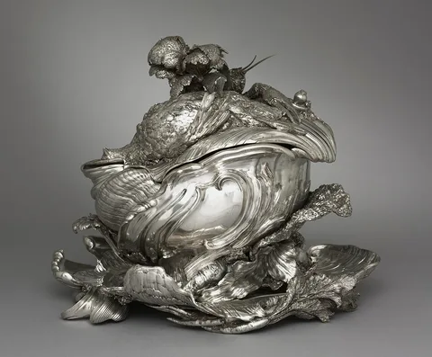 Juste-Aurèle Meissonnier, Covered Tureen on Stand (Pot-à-oille)