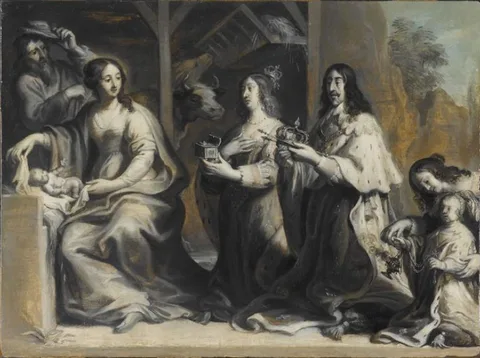 Justus van Egmont, Adoration and gifts from France to the Dauphin of Heavens