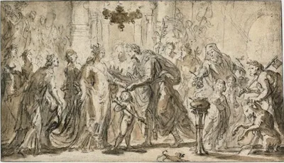 Justus van Egmont, The Marriage of Zenobia and Odenatus