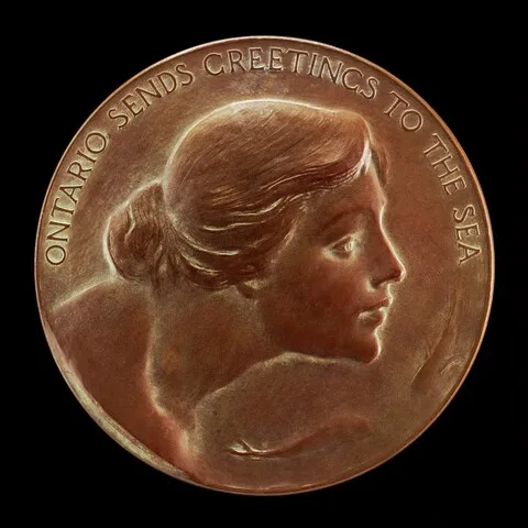 Lorado Taft, The Great Lakes: Lake Ontario [obverse]