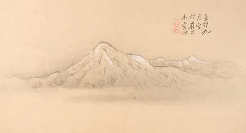 Watanabe Kazan, One of Six Views of Atsugi