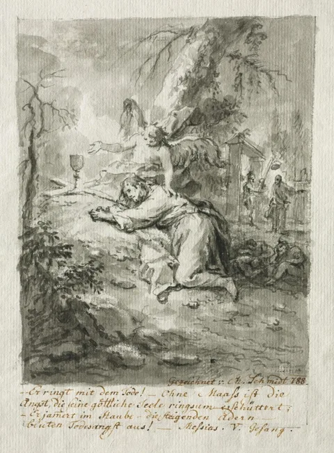 Martin Johann Schmidt, Christ on the Mount of Olives, The Flagellation, Christ Crowned with Thorns, The Crucifixion