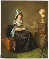Marie-Victoire Lemoine, Portrait of a Female Artist