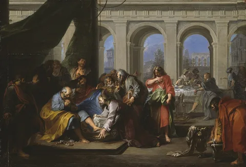 Nicolas Bertin, Christ Washing the Feet of His Disciples