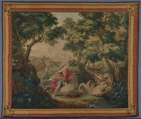 Nicolas Bertin, Apollo and the Serpent Python (from Set of Ovid's Metamorphoses)