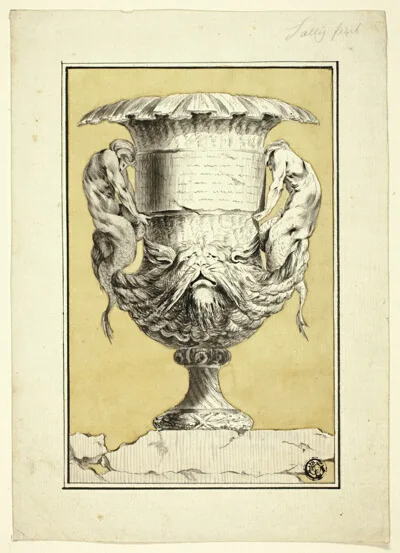 Jacques Saly, Monumental Vase with Anthropomorphic Figures