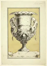 Jacques Saly, Monumental Vase with Anthropomorphic Figures