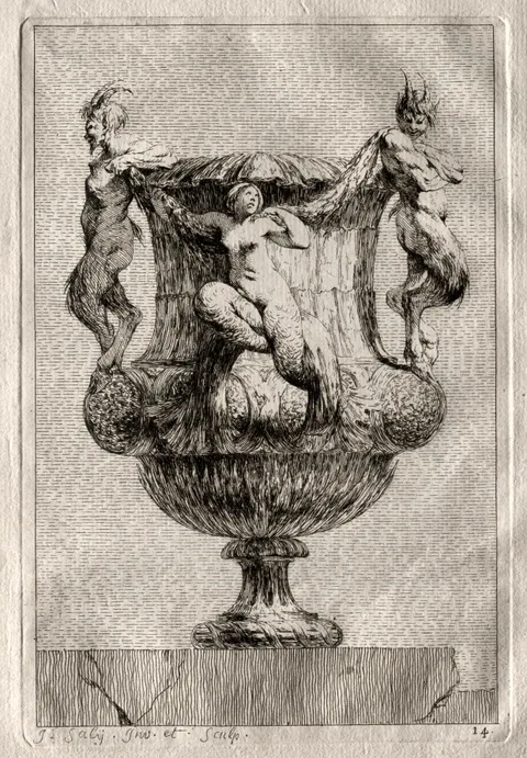 Jacques Saly, Suite of Vases:  Plate 14