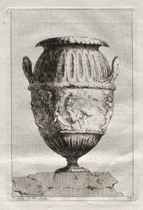 Jacques Saly, Suite of Vases:  Plate 22
