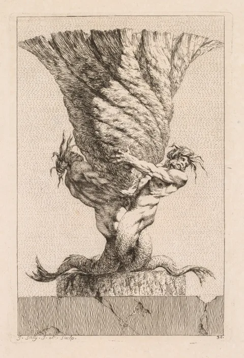 Jacques Saly, Suite of Vases:  Plate 30