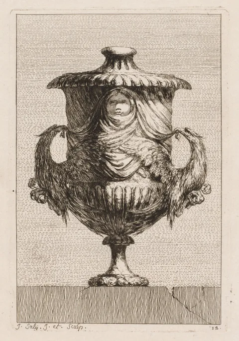 Jacques Saly, Suite of Vases:  Plate 12
