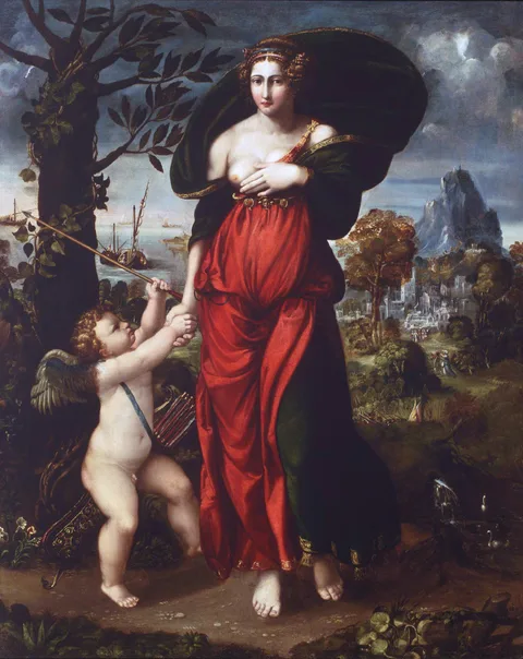 Battista Dossi, Venus and Cupid