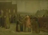 Jørgen Sonne, Peasants outside the Church on a Christmas Morning