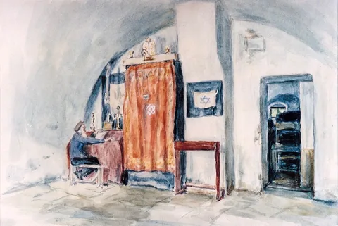 Malva Schalek, Synagogue in Theresienstadt