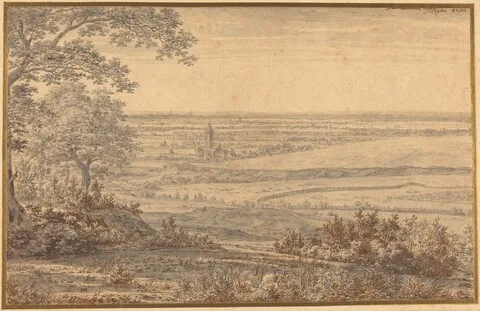 Joris van der Haagen, Extensive Landscape Seen from the Edge of a Forest