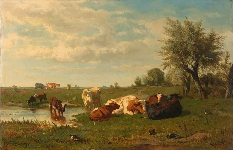 Gerard Bilders, Cows in the meadow