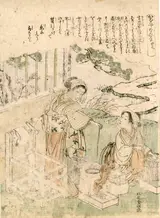 Kitao Shigemasa, Print no. 9 from, The Cultivation of Silkworms