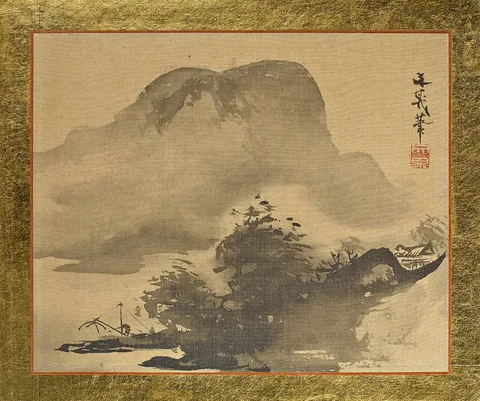 Tani Bunchō, Mountains and Woods in Silhouette