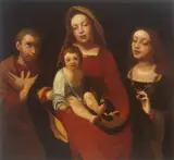Giovanni Francesco Caroto, Madonna and Child with St Francis and St Catherine