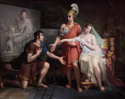 Charles Meynier, Alexander the Great Giving Campaspe to Apelles