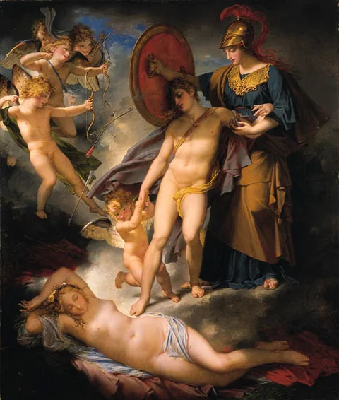 Charles Meynier, Wisdom Defending Youth from the Arrows of Love