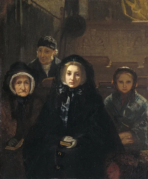 August Allebé, Early to Church