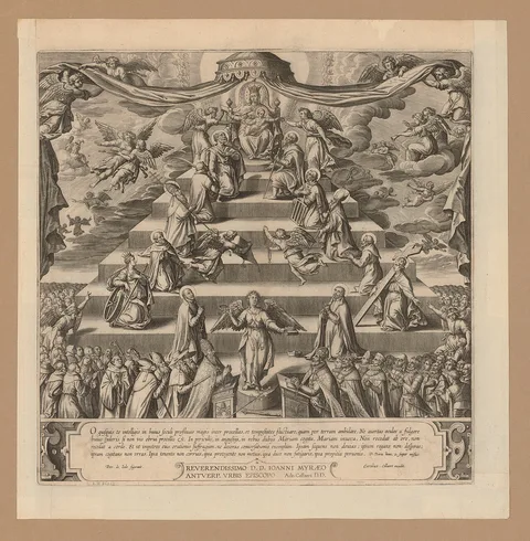 Pieter de Jode I, The Virgin and child with saints
