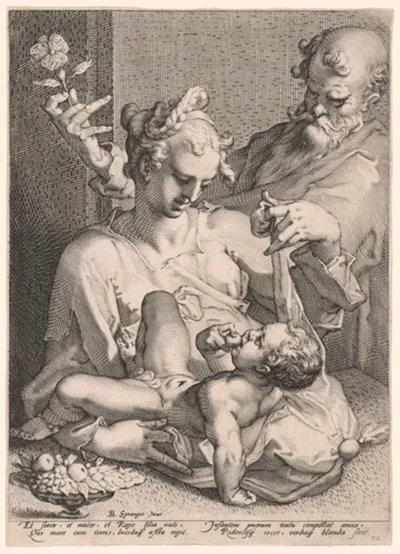 Pieter de Jode I, The Holy Family