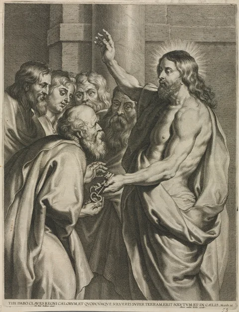 Pieter de Jode I, Christ Giving the Keys to Peter