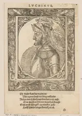 Tobias Stimmer, Portret van Luchino Visconti