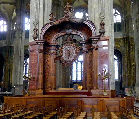 Pierre Lepautre, Parish pew of Église Saint-Eustache de Paris