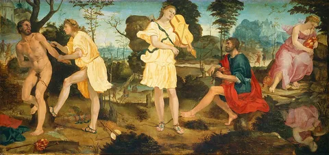 Michelangelo Anselmi, Apollo and Marsyas