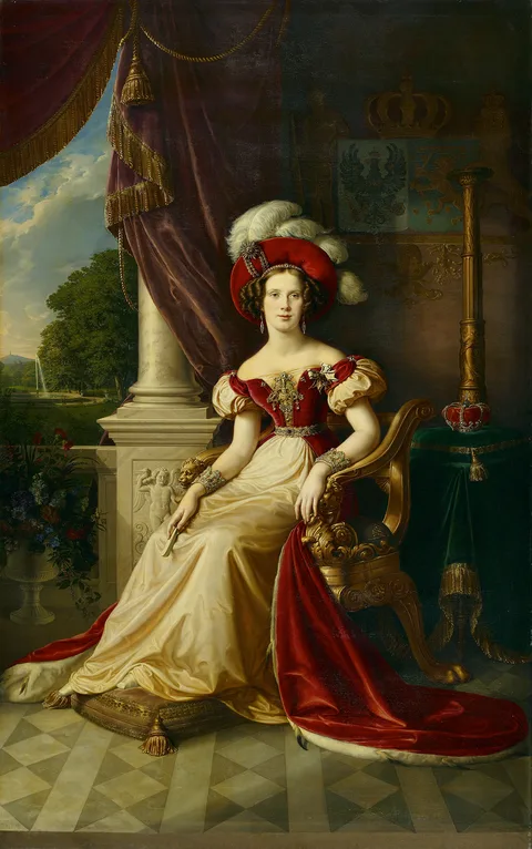 Wilhelm Wach, Portrait of Marianne Princess van Oranje Nassau (1810-1883)
