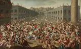 Claude Deruet, The Rape of the Sabine Women