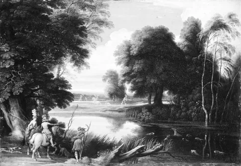 Jacques Fouquier, Landscape with Hunters