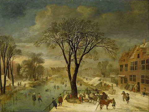 Jacques Fouquier, Winter scene