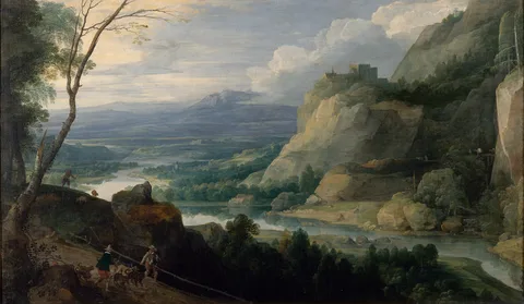 Jacques Fouquier, Landscape with hunters