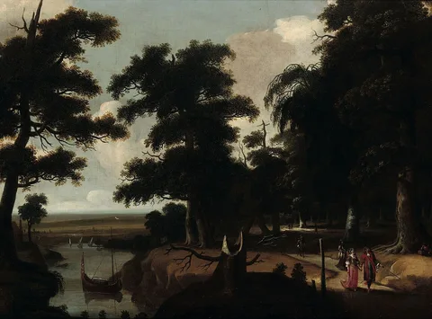 Jacques Fouquier, Woodland landscape near a river