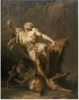Jean-Jacques Bachelier, The Death of Milo of Croton