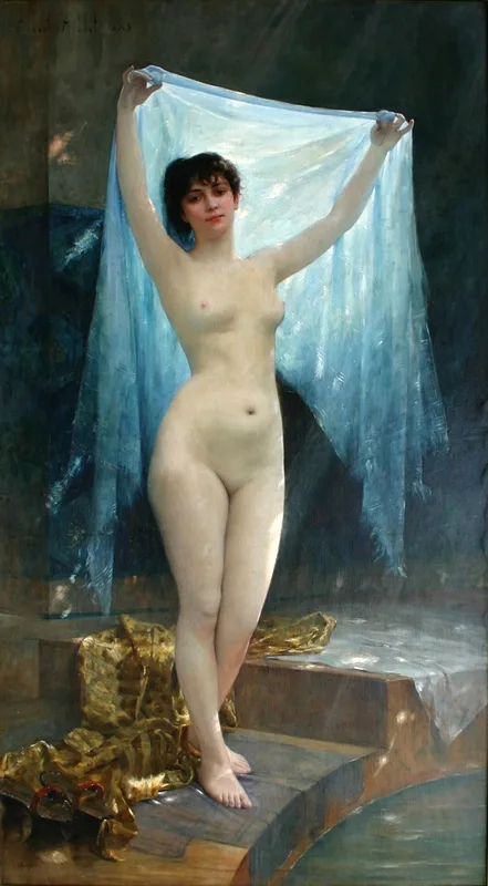 Albert Aublet, Nude with veil