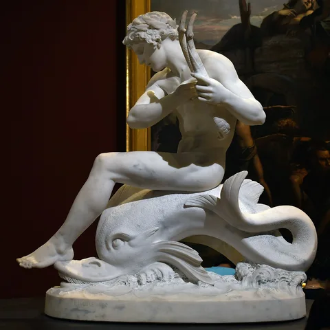 Ernest-Eugène Hiolle, Arion sitting on the dolphin