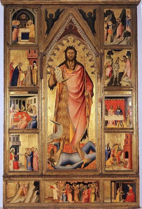 Giovanni del Biondo, Altarpiece of the Baptist