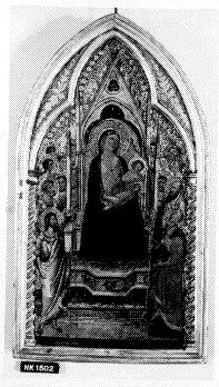 Giovanni del Biondo, Madonna enthroned with saints