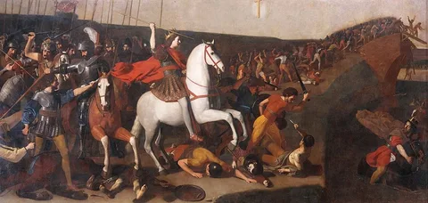 Nicolas Tournier, Bataille de Constantin contre Maxence