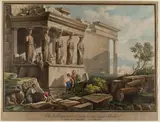 Louis-François Cassas, The Porch of the Caryatids on the Erectheion